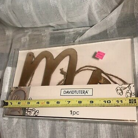 Davidtutera WEDDING RECEPTION “Mr. “ Chair sign hold tone cursive - Picture 4 of 9